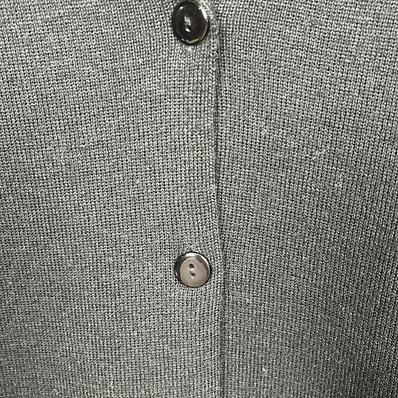 Appleseed’s Womens Vest M Black Notched Collar Button Up Side Slits Stretch EUC - Picture 6 of 10